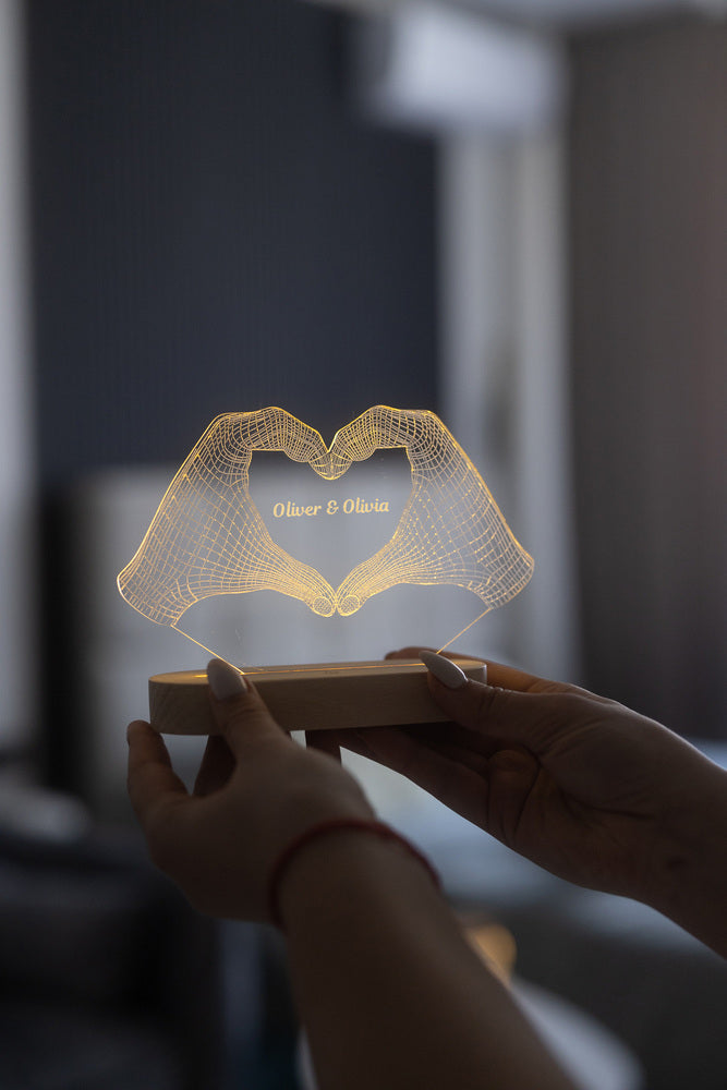 Night Lights - Heart with Date