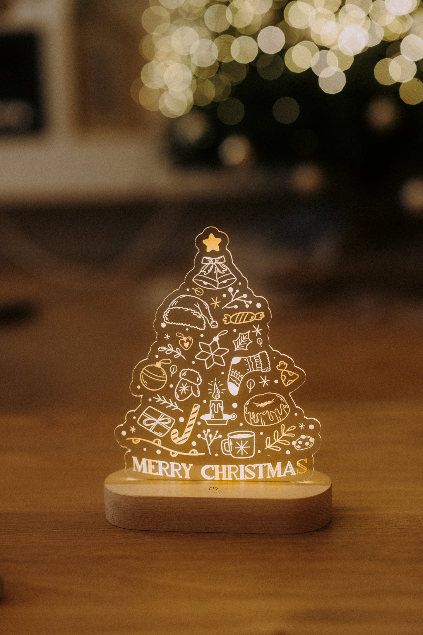 Night Lamp with Christmas Tree