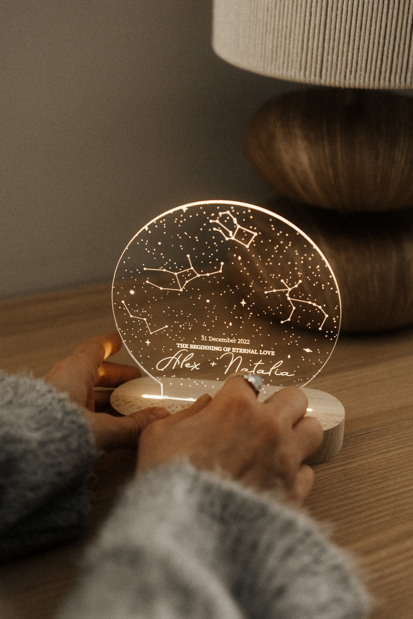 Night Lights with Star Map