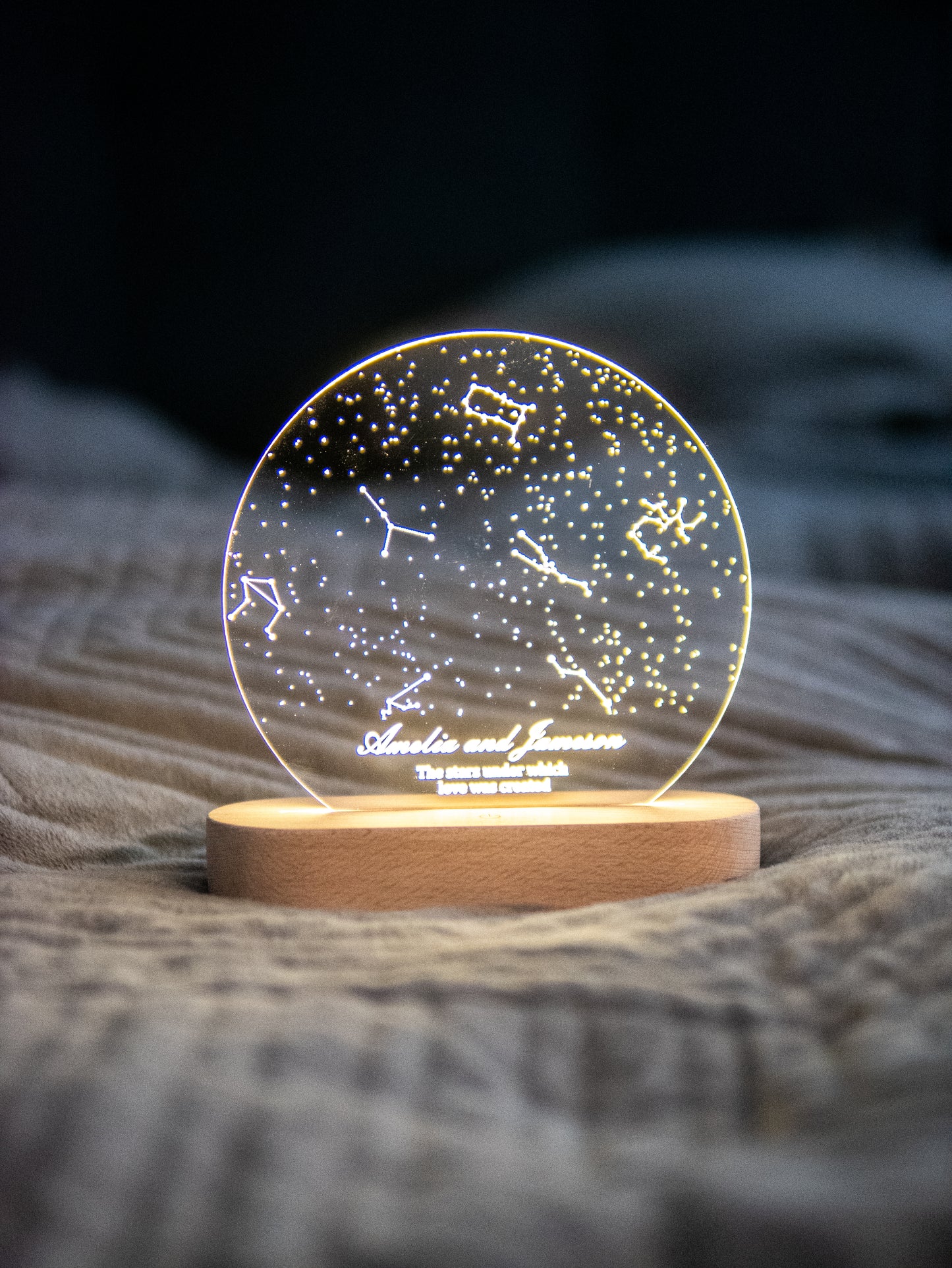 Night Lights with Star Map