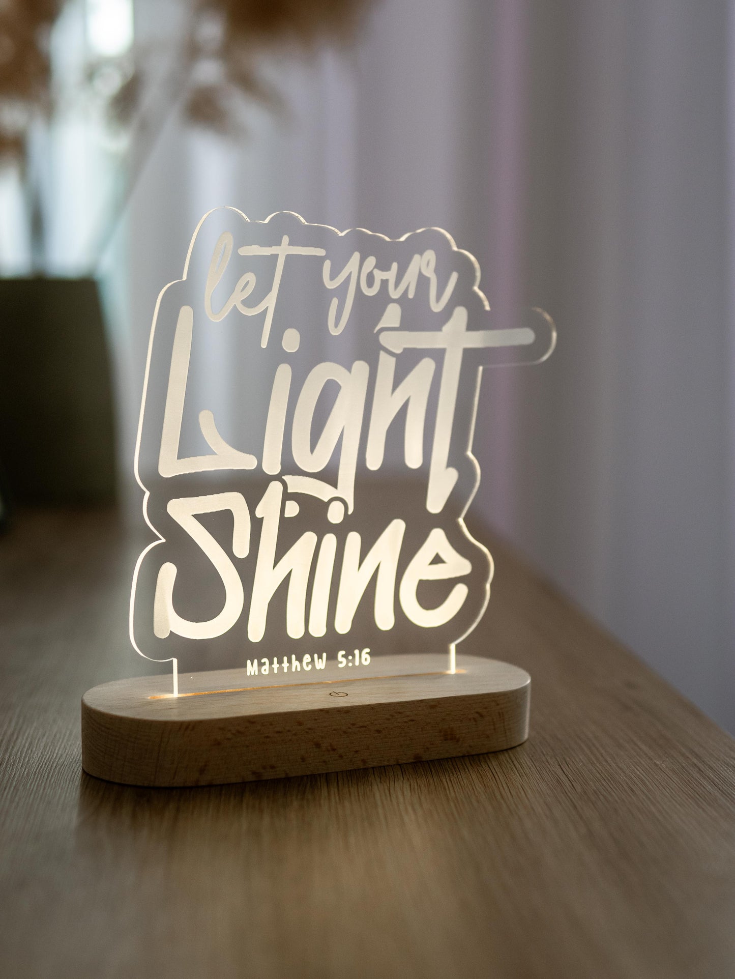 Let Your Light Shine Christian Night Light