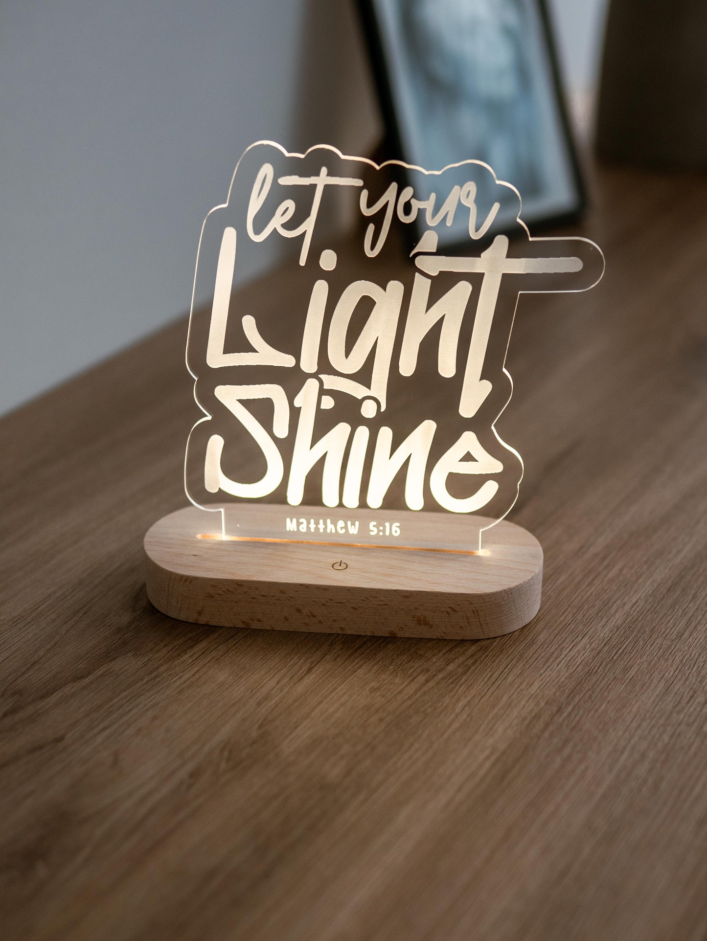 Let Your Light Shine Christian Night Light