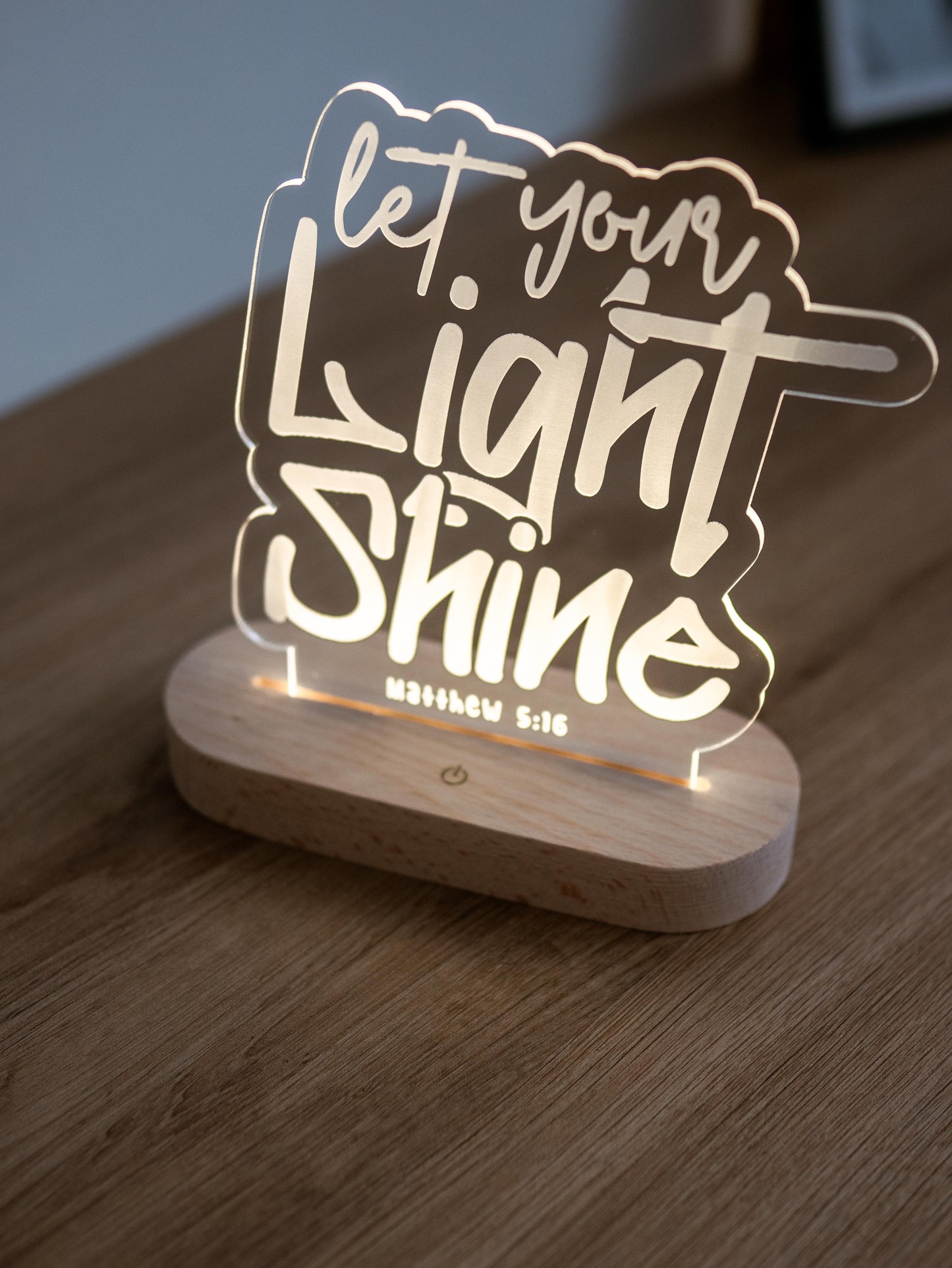 Let Your Light Shine Christian Night Light