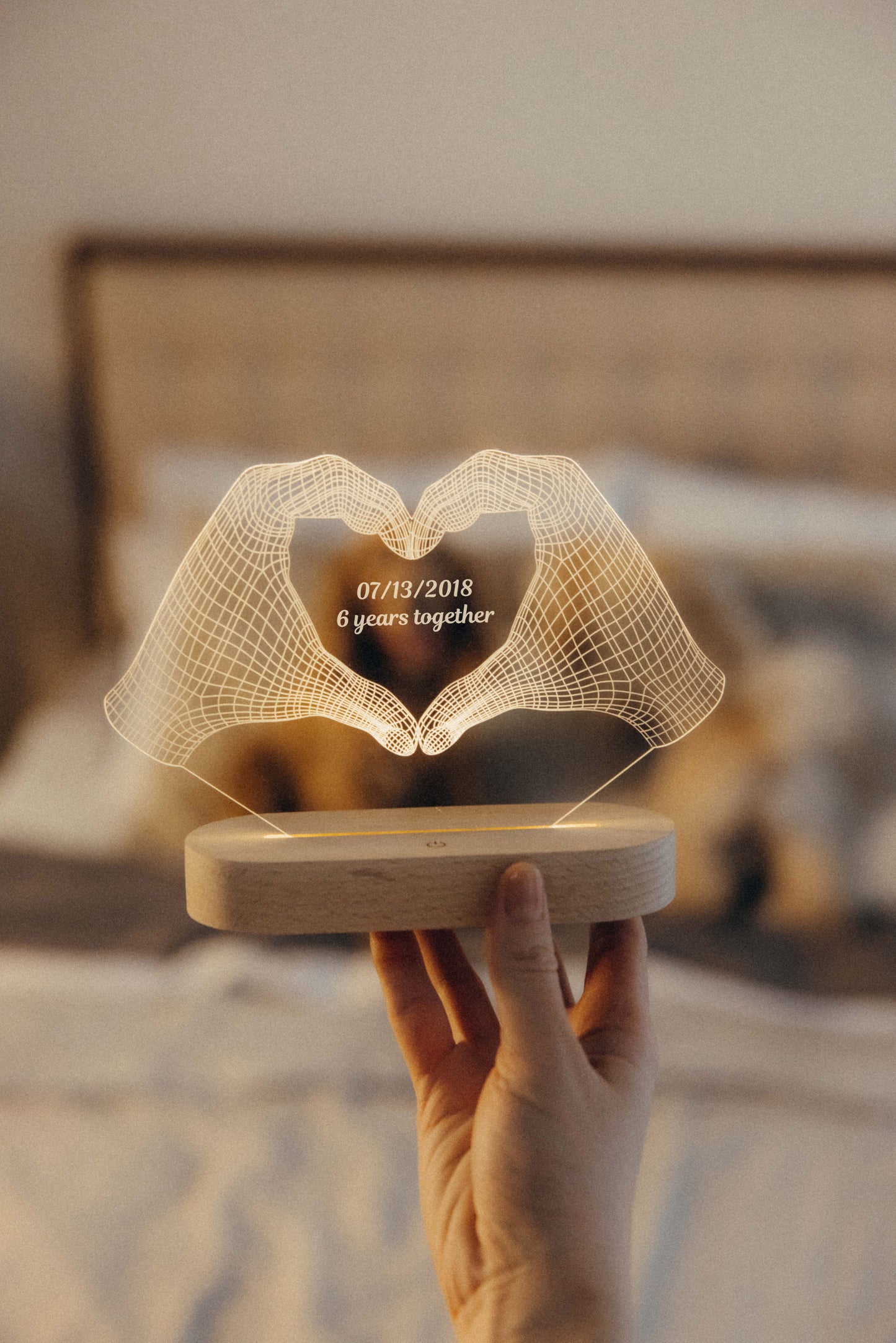 Night Lights - Heart with Date