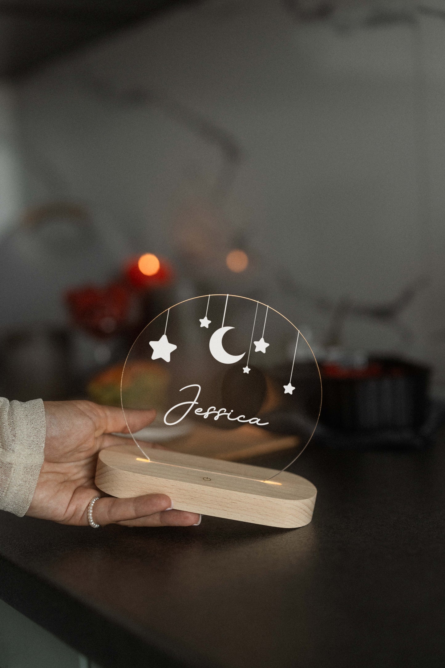 Night Light with Moon & Stars