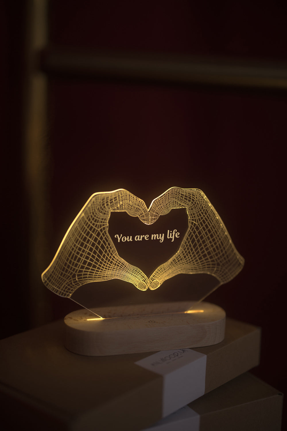 Night Lights - Heart with Date