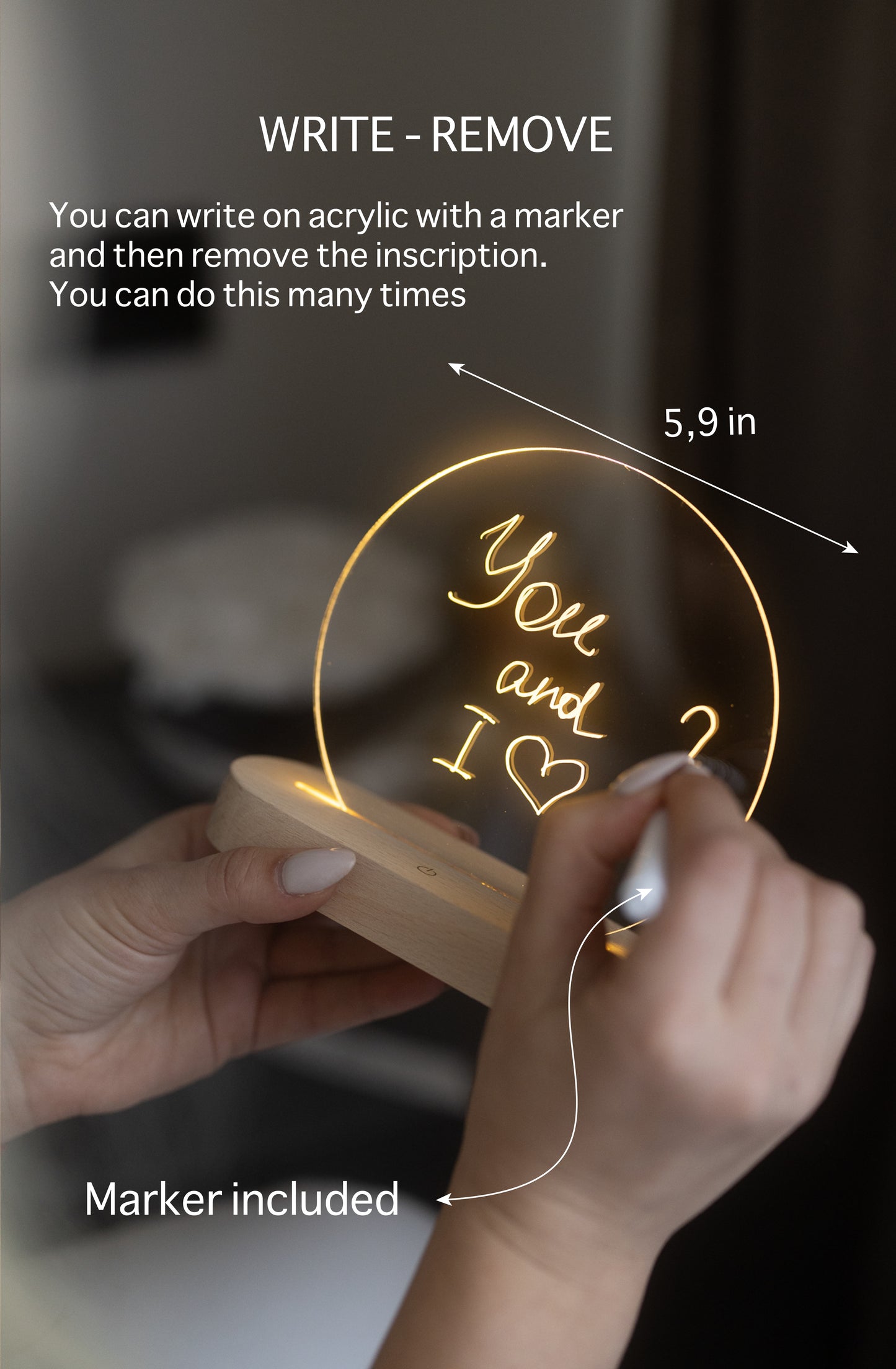 Erase Board With Night Light