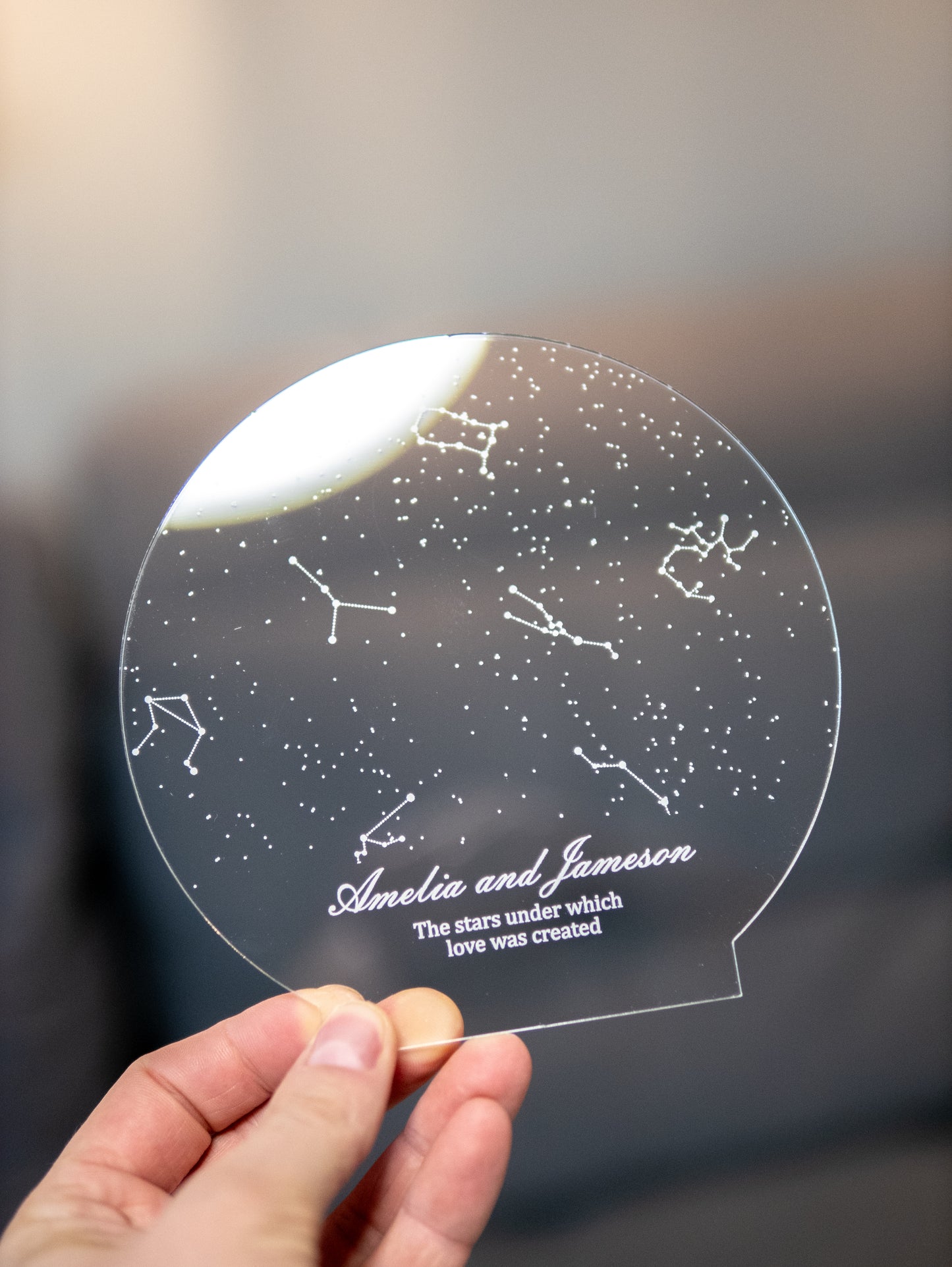 Night Lights with Star Map