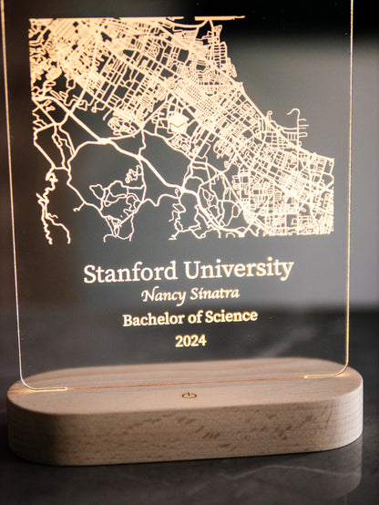 College Map Night Light