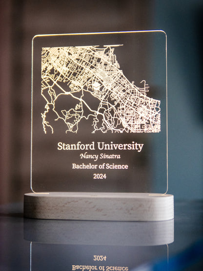 College Map Night Light