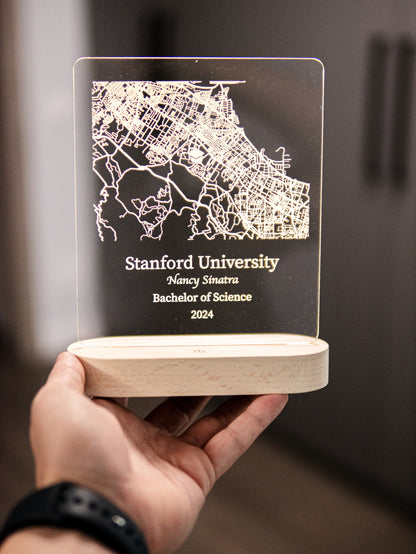 College Map Night Light
