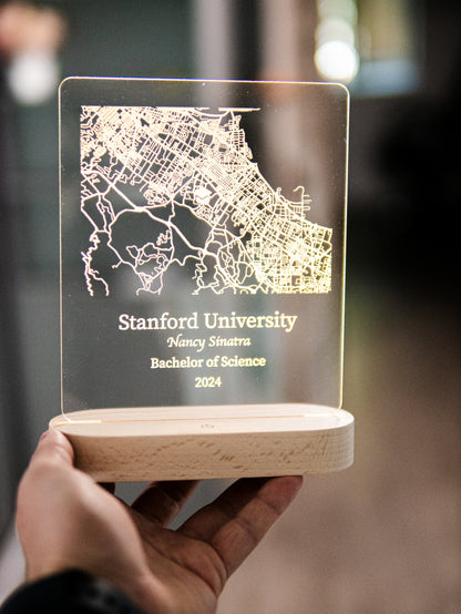 College Map Night Light