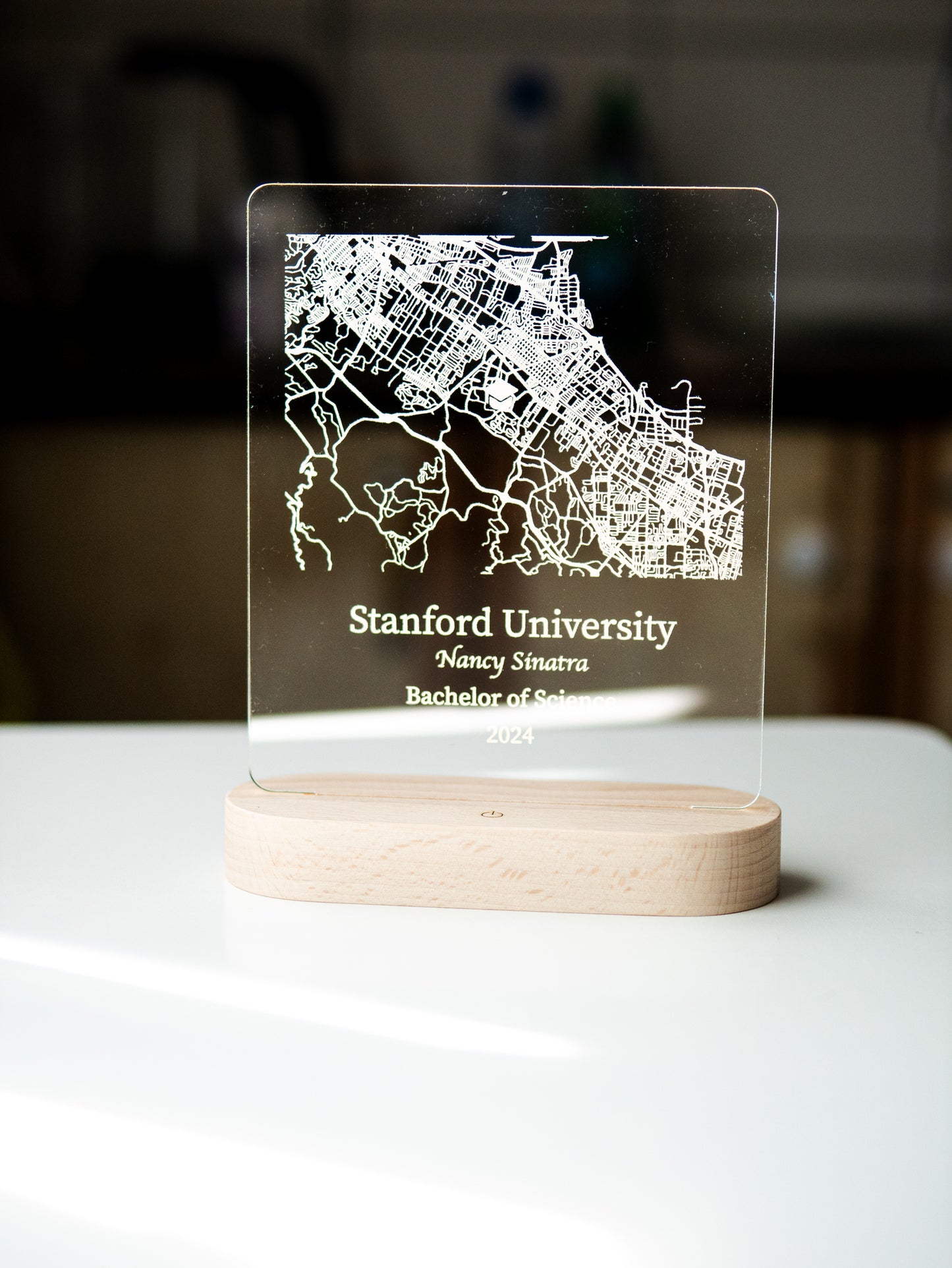 College Map Night Light