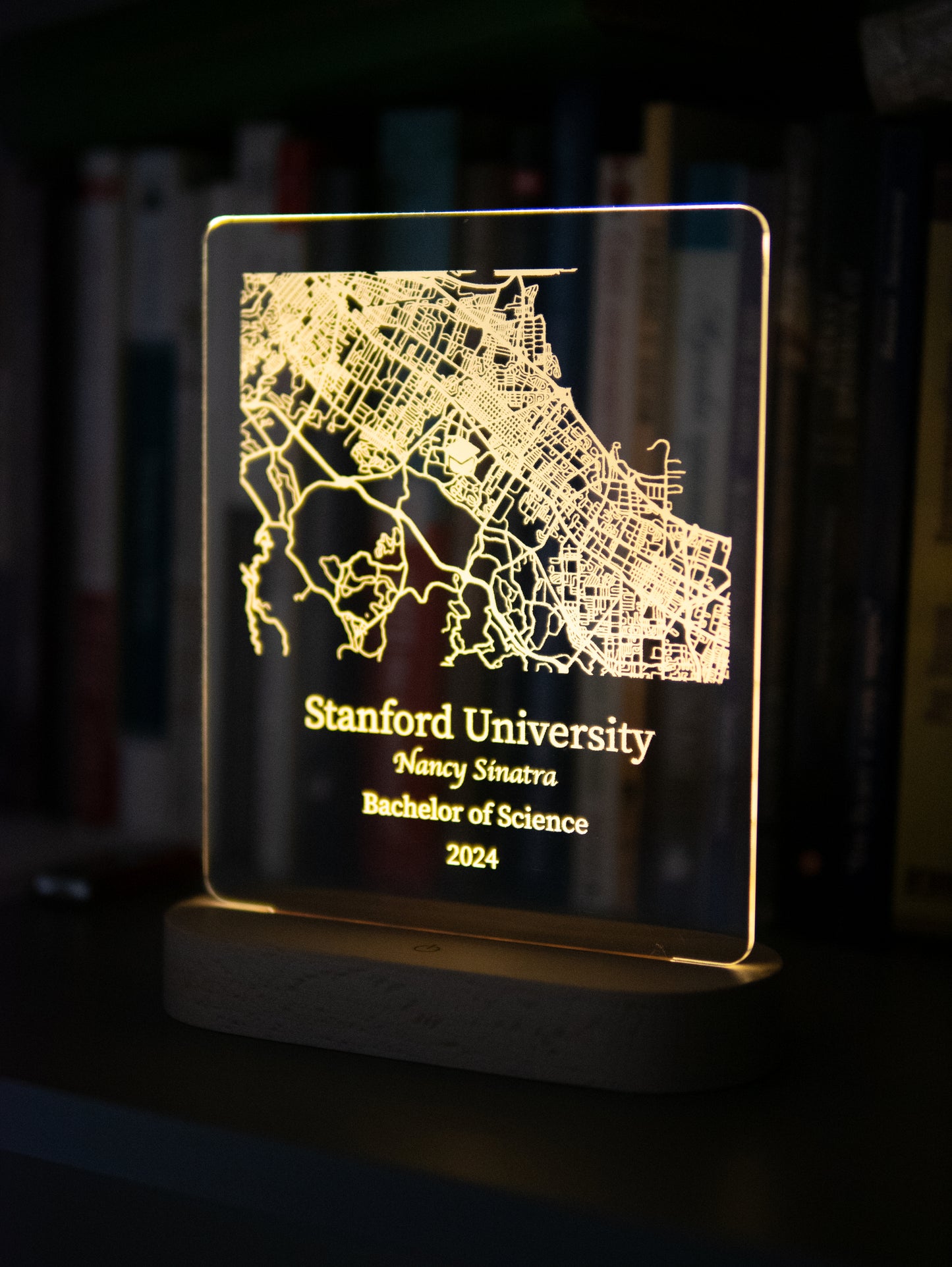 College Map Night Light