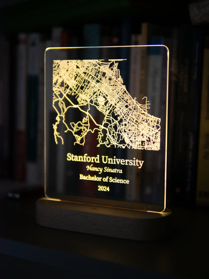 College Map Night Light