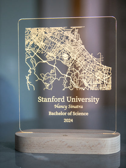 College Map Night Light