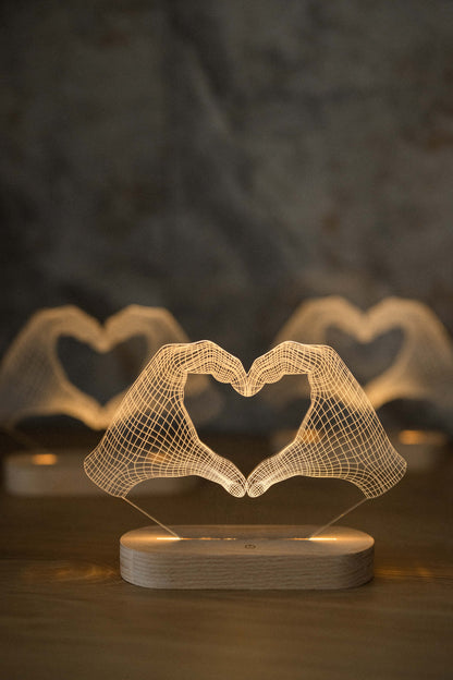 Night Lights - Heart with Date